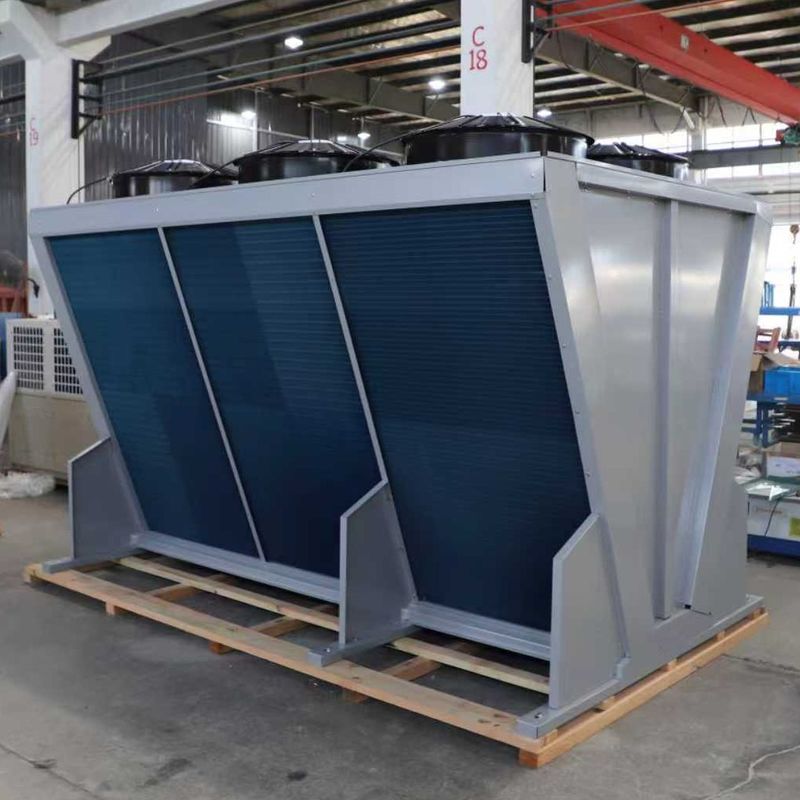 V-type Cold Room Condenser with 32bar Test Pressure 1-Year Warranty and Professional 30-Year Experience